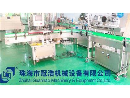 旋蓋機(jī)，鋁箔封口機(jī)，貼標(biāo)機(jī)，噴碼機(jī)，整套生產(chǎn)線已完成生產(chǎn)送貨至客戶公司